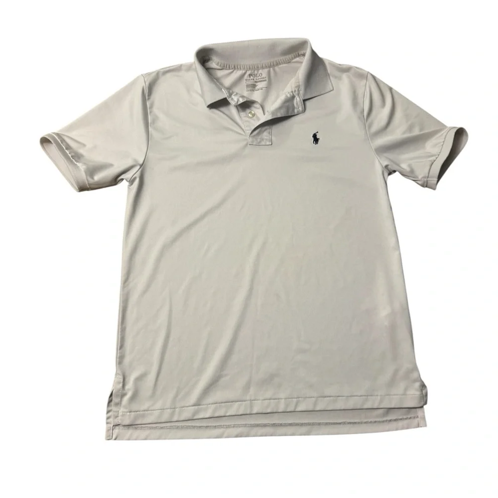 Ralph Lauren | Boys Polo Shirt in White with Black Pony Size Large 14 L/G